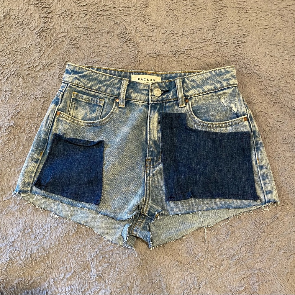 PacSun Patchwork Mom Jean Shorts sz. 25 NWOT